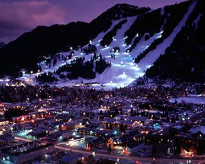 Snow King Ski Mountain at Night