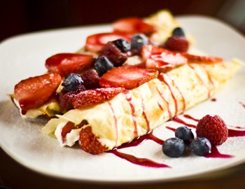 Crepes at Cafe Boheme in Jackson Hole