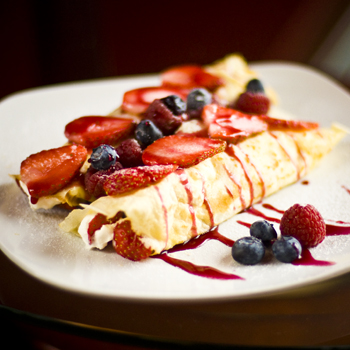 Crepes at Cafe Boheme in Jackson Hole