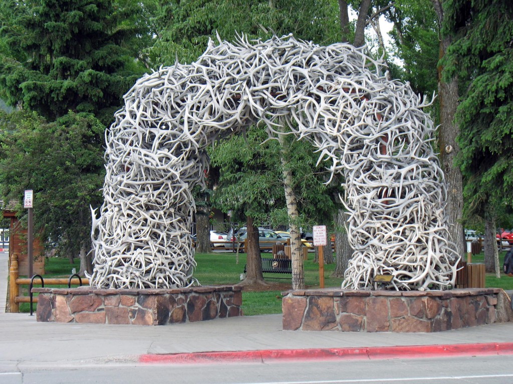 Jackson Hole Town Square Antler Arches