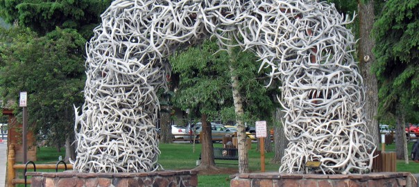 Jackson Hole Town Square Antler Arches